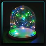 شیشه نیم گوی ریسه آر جی بی