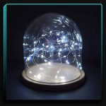 شیشه نیم گوی ریسه مهتابی