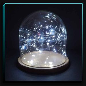 شیشه نیم گوی ریسه مهتابی