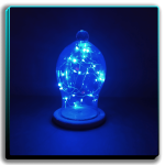 شیشه کله الماسی ریسه آبی