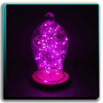 شیشه کله الماسی ریسه بنفش