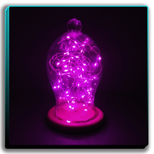 شیشه کله الماسی ریسه بنفش