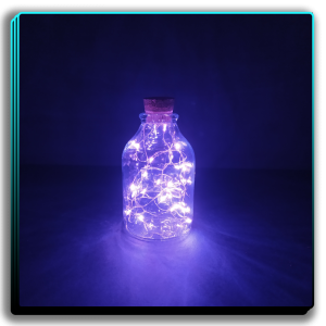 بطری چوب پنبه ریسه آبی