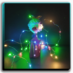 دختر بادکنکی ریسه رنگی