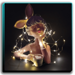 دختر خرگوشی ریسه آفتابی