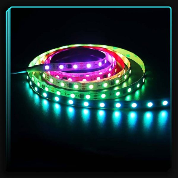 ریسه RGB برنامه پذیر، حساس به صدا و رونده 5 متری به همراه ریموت - Image 2