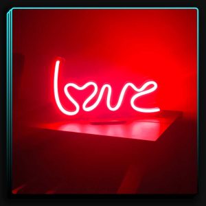 استند نئون فلکسی لاو قرمز