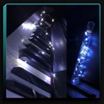 ریسه مفتولی در بطری سفید