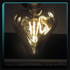 لامپ فیلامنی قلبی