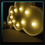 چراغ خواب باطری خور طرح ابر