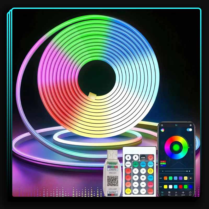 ریسه نئون فلکسی rgb