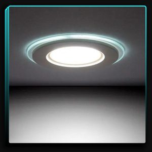 لامپ هالوژن دور شیشه سفید