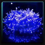 ریسه سوزنی آبی سیم شفاف