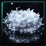 ریسه سوزنی سفید 25 متری سیم شفاف