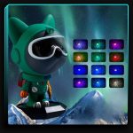 چراغ خواب کهکشانی طرح سگ سبز